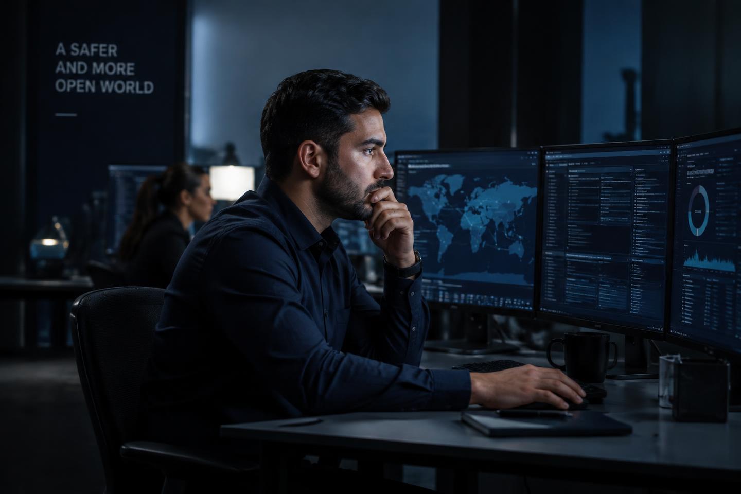 Incident response analyst monitoring systems