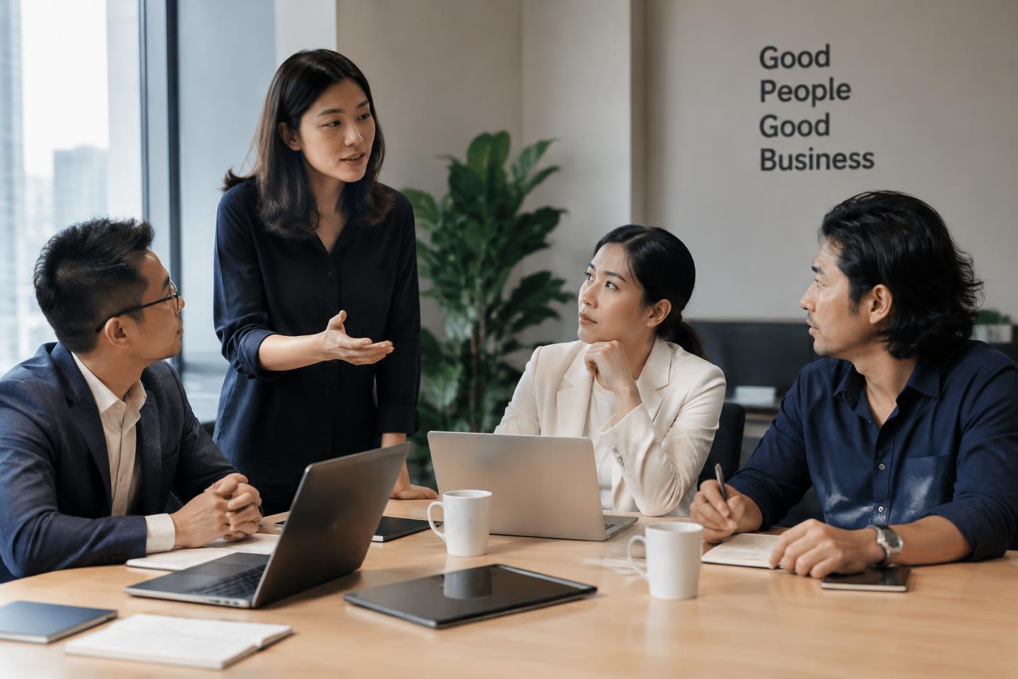 JA Assure team in a meeting